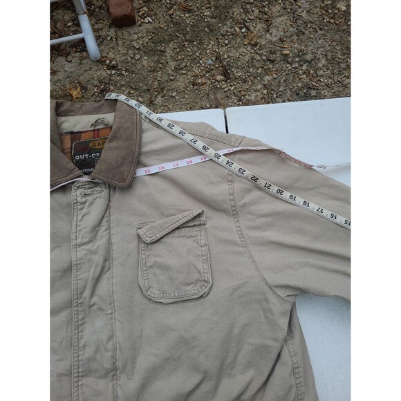 Vtg GAP Flannel Lined Barn Coat Chore Jacket  Y2k Out of Doors - Picture 12 of 13